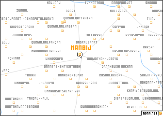 map of Manbij