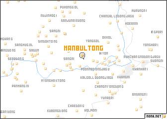 map of Manbul-tong