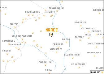 map of Mance