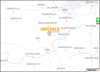 map of Manchaca