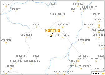 map of Mancha