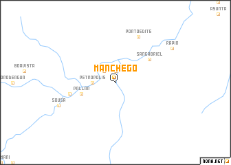 map of Manchego