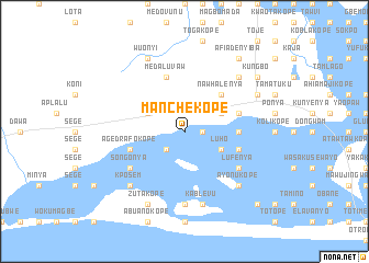 map of Manchekope
