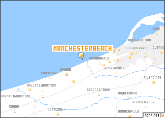 map of Manchester Beach