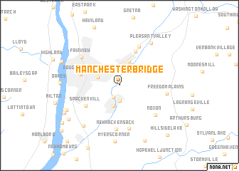 map of Manchester Bridge
