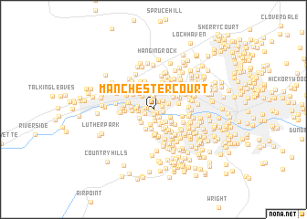 map of Manchester Court