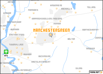 map of Manchester Green