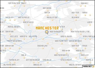 map of Manchester