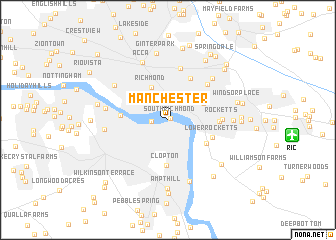 map of Manchester