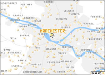 map of Manchester