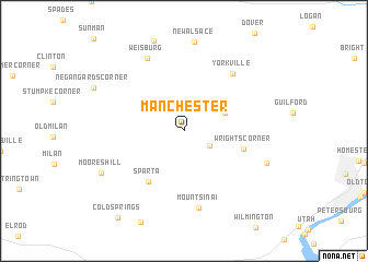 map of Manchester