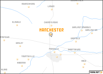 map of Manchester