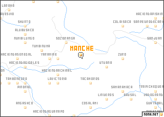 map of Manche