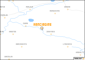 map of Mančiagirė