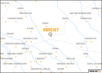 map of Manciet