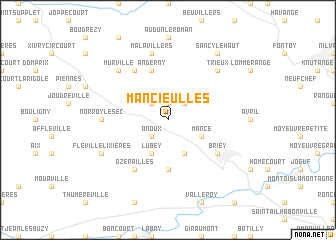 map of Mancieulles