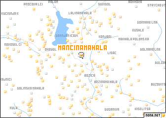 map of Mančina Mahala