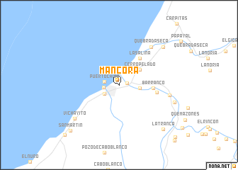 map of Máncora