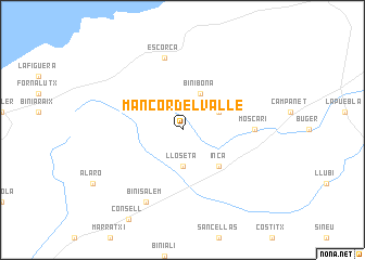 map of Mancor del Valle