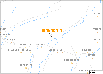 map of Mandaçaia