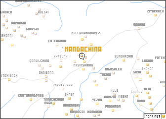 map of Mānda Chīna