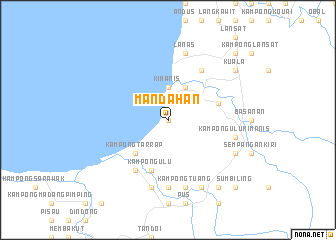 map of Mandahan