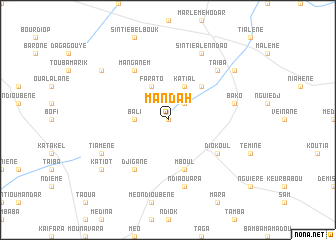 map of Mandah