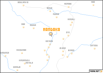 map of Mandaka