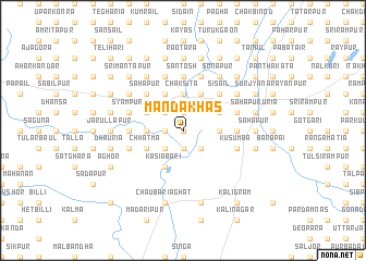 map of Manda Khās