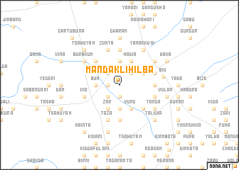 map of Manda Klihilba