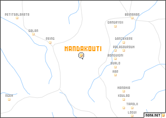 map of Manda Kouti