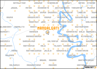 map of Mandalgāti