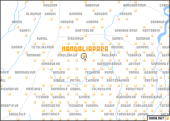 map of Mandaliāpāra