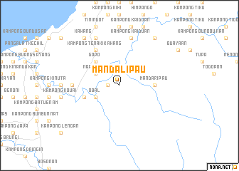 map of Mandalipau