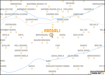 map of Mandalī