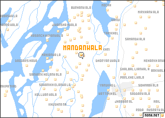 map of Mandānwāla