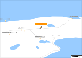 map of Mandan