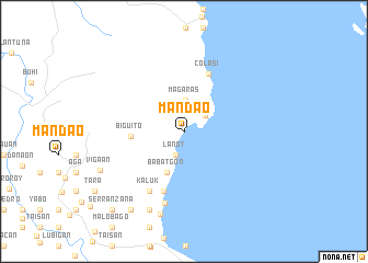 map of Mandao