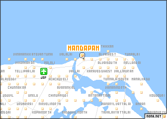 map of Mandapam