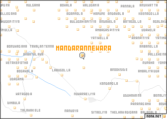 map of Mandaran Newara