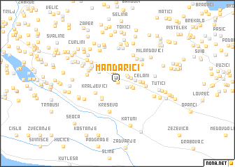 map of Mandarići