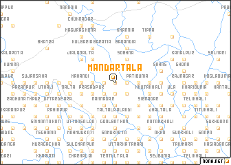 map of Māndārtala