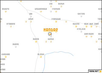 map of Mandar