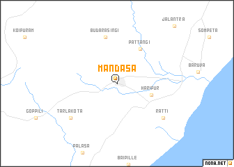 map of Mandasa