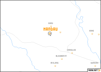 map of Mandau