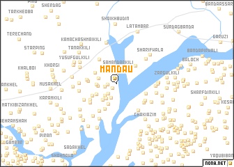 map of Māndāu