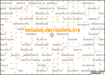 map of Mandawala Batagampalata