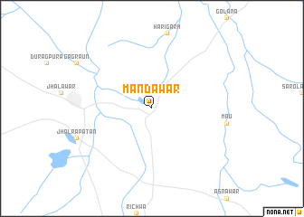 map of Mandāwar