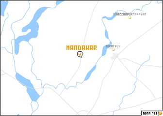 map of Mandāwar