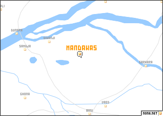 map of Mandāwās